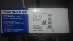 Wagner QuickStop ZD154 Ceramic Disc Brake Pad Set - Bild 1 von 3