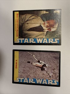 Star Wars Ben (OBI-WAN) Kenobi ALEC GUINNESS And X-Wing card 1977 Wonder Bread
