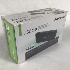 IOGear GUD300 USB 3.0 Universal Docking Station w/ Cables - New Sealed - Picture 1 of 9