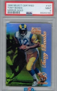 1996 Select Certified Mirror Gold 10 Tony Banks  PSA 9 5057 - Picture 1 of 1
