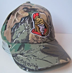 Ottawa Senators Camo Hat Reebok NHL Hockey Camouflage Hook Loop Baseball Cap - Picture 1 of 9