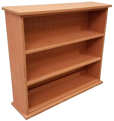 Solid Knotty Pine Wood Bookcase, Hall Bookcase, Low Bookcase, Made in the USA - Image 1 of 4
