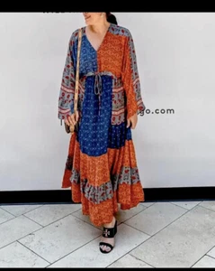 NWT_ZARA WOMAN SS23 PRINTED MIDI DRESS MULTICOLORED | 5598/054 Size M - Picture 1 of 10