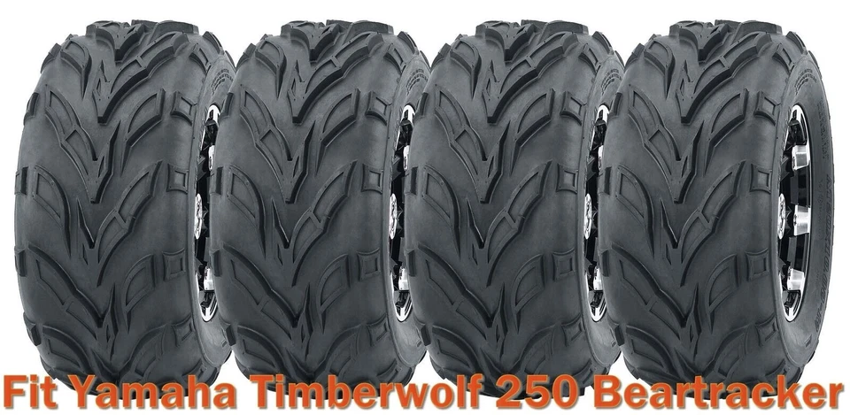 Set 4 Sport ATV Tires 21x7-10 & 22x10-10 for Yamaha Timberwolf 250 Beartracker - Image 1 of 2