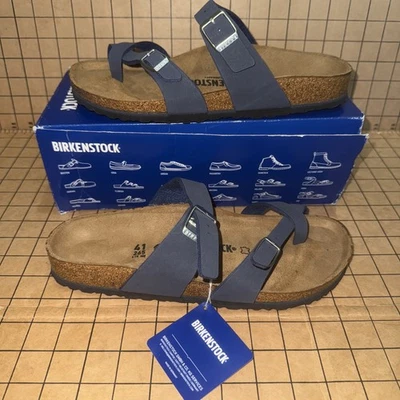 Birkenstock Mayari Navy Blue Patent Birko-flor  - NEW IN DAMAGED BOX 41 - Image 1 of 4