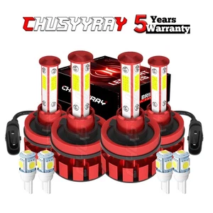 H11+H11 LED Headlight Bulbs For Dodge Grand Caravan 2011-2019 High & Low Beam 4x - Picture 1 of 24