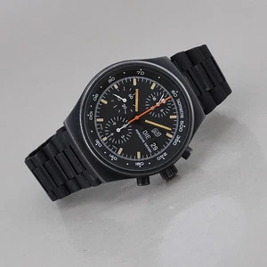 PORSCHE Design Orfina Chronograph PD01 "Top Gun" Ref. 7176S Ø 40 mm Stahl/PVD - Bild 1 von 8