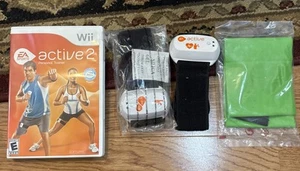Nintendo Wii EA Sports Active 2 Game + Motion Sensor Fitness Band ARM & LEG - Picture 1 of 5