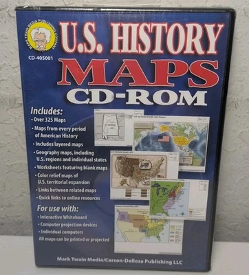 U.S. History Maps CD-ROM Brand New B219 - Image 1 of 2