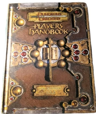 Dungeons & Dragons Player’s Handbook v3.5 Core Rulebook I (2003, tapa blanda) Wiza Foto 1 de 2