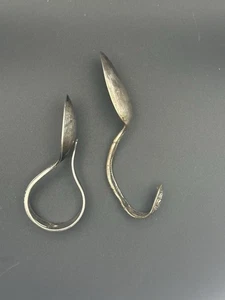 Vintage 1847 Rogers Bros. versilbert gebogener Griff Säuglingsfütterungslöffel (2) - Bild 1 von 8