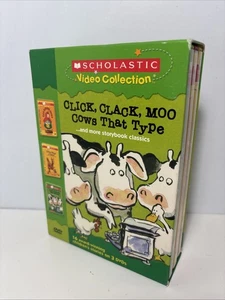 Click Clack Moo Cows That Type and More Fun on the Farm Pack 3DVD Set Scholastic - Picture 1 of 16
