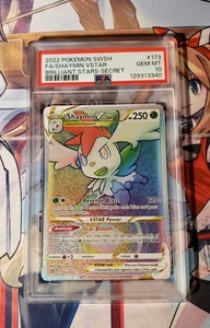 Pokemon Brilliant Stars Shaymin VStar 173/172 Secret Rare Rainbow Holo PSA 10 - Bild 1 von 2