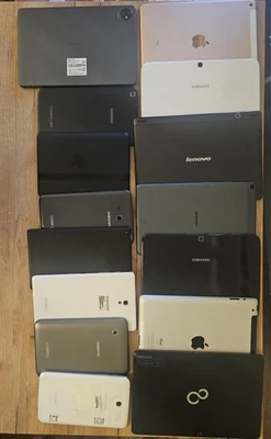  15 Tablets Konvolut Samsung Apple Lenovo Amazon Fujitsu ungetestet  - Bild 1 von 4