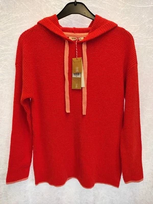 Woolovers Sudadera con Capucha Jersey Mezcla de Lana Puesta de Sol Naranja Reino Unido Talla M Foto 1 de 4