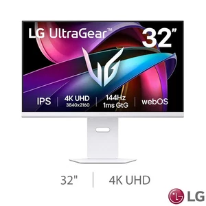LG UltraGear 32 Inch 4K Ultra HD 144Hz IPS Smart Gaming Monitor, 32G810SA-W VAT - Picture 1 of 9