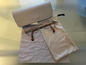 Unisex Giorgio Armani Glasses Grey Titanium Frame 140 GA730 0DG0 - Picture 1 of 8