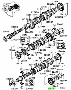 Gear, M/T Input Shaft 5th Speed For: Mitsubishi Lancer Evo 7 8 9 CT9A - Picture 1 of 1