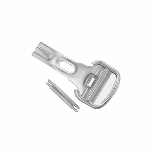 18MM DEPLOYMENT CLASP STRAP BAND FOR CARTIER MUST 21 CHRONOSCAPH AUTOSCAPH STEEL - Picture 1 of 4