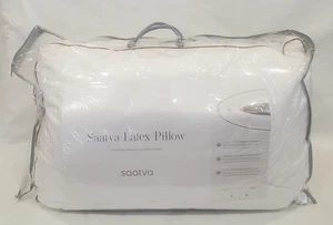 2 Saatva Latex Kissen Queen Size 18x28 BIO-BAUMWOLLE Luxus HIGH LOFT 290 $ - Bild 1 von 10