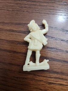 Vintage Elfenbein Weiß Schottland Kunststoff Zelluloid 1,5" Commonwealth Figur SCHÖN!  - Bild 1 von 3