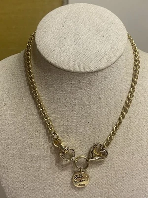 JUICY COUTURE NECKLACE *LOVE COUTURE *LUCK & *LADY JUICY GOLD TONE - Image 1 of 4
