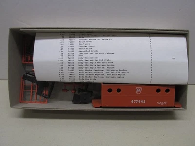 BOWSER # 54021 ~ PENNSYLVANIA N-5c CABOOSE # 477943 ~ HO SCALE - Image 1 of 2