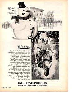 1964 HARLEY-DAVIDSON  ~  CLASSIC ORIGINAL PRINT AD - Picture 1 of 1