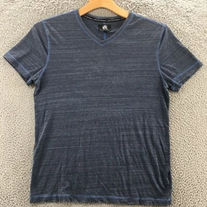 Rock & Republic Pullover Tee Tshirt Mens M Blue Cotton Blend Casual Short Sleeve - Picture 1 of 20