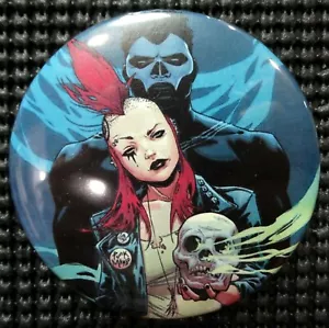 "PUNK MAMBO/SHADOWMAN" POPKULTUR 3" PINBACK/PIN-BACK COMIC BUTTON (LOS A) - Bild 1 von 3