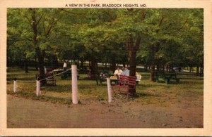Postcard A View In The Park Braddock Heights Maryland MD - Picture 1 of 2