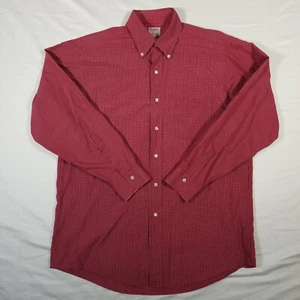 Brooks Brothers Shirt Men's 16-4 Long Sleeve Red Checked Button Down - Picture 1 of 6