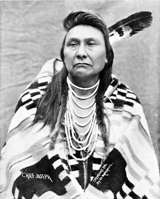 Chief Joseph of the Nez Perces Indio Nativo Americano, Viejo Oeste 8x10 Foto 48 Foto 1 de 2