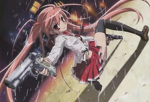 poster promo Aria the Scarlet Ammo Kore wa Zombie Desu ka anime Kanzaki Haruna - Picture 1 of 2