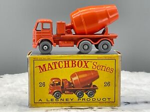 Moko Matchbox 1961 #26B Foden Cement Lorry,G.P.W, V,N,Mint in D1 box all orig,.