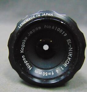 EL-NIKKOR Nippon kogaku Japan No.610019 F4 50mm Enlarger Lens