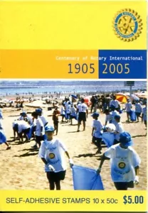2005 Centenary of Rotary International - Stamp booklet Barcode 181406 - Foto 1 di 3