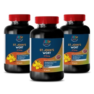 Great Mood - ST. JOHN'S WORT EXTRACT - Stress Help - Pure Ingredients - 3B 180Ct - Picture 1 of 7
