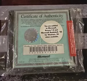 MICROSOFT OFFICE PRO 7.0 /BOOKSHELF '95CERTIFICATE OF AUTHENTICITY FOR WINDOWS95 - Picture 1 of 5