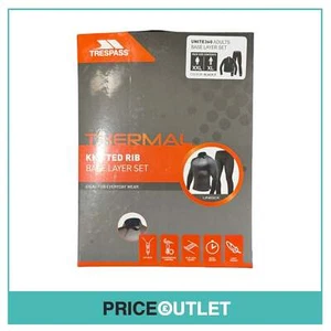 Trespass - Thermal Knitted Rib Base Layer Set - Black - XL/XXL - Picture 1 of 2