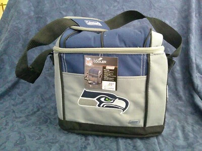 NWT Officially Licensed Seattle Seahawks 24 Can Cooler Zipper Insulated Tote NFL - Image 1 of 4
