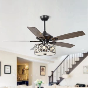 Home Decorator Bayshire 52" 3 LED Indoor/Outdoor Ceiling Fan w/ Remote - Picture 1 of 9