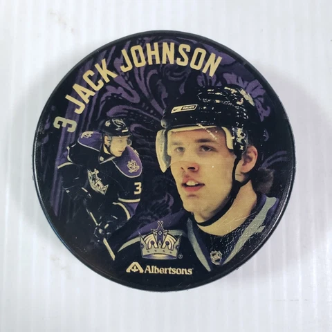 Los Angeles Kings Jack Johnson Collectible NHL photo puck Cover