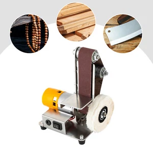 Electric Grinder Belt Sander Polishing Grinding Tool Mini DIY Sharpener Machine - Picture 1 of 16