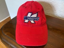 Kalamazoo Wings K-Wings Hat ECHL, UHL, IHL, WMU Adjustable Back Hat Red