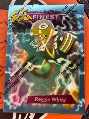 Topps Finest Reggie White Card #84 w/ Peel - Green Bay Packers HOF - Image 1 of 2
