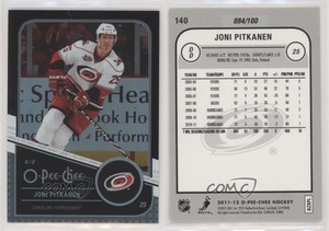 2011-12 O-Pee-Chee Rainbow Foil Black Border /100 Joni Pitkanen #140
