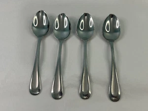 Oneida Glossy Sand Dune 5 Small Spoons Smooth Center Flatware - Picture 1 of 3