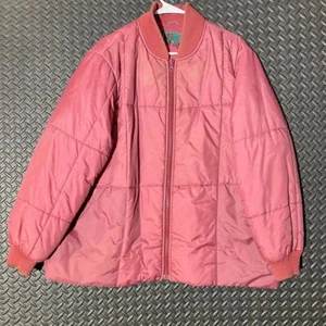 Vintage Bibi Bros. weinrot rot Bomber lässig bequem Reißverschluss Jacke Herren Gr. 24,5 - Bild 1 von 8
