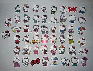 50 PC HELLO KITTY STICKERS Set Sanrio Cupcake Cupid Family Baby Bows - Picture 1 of 11